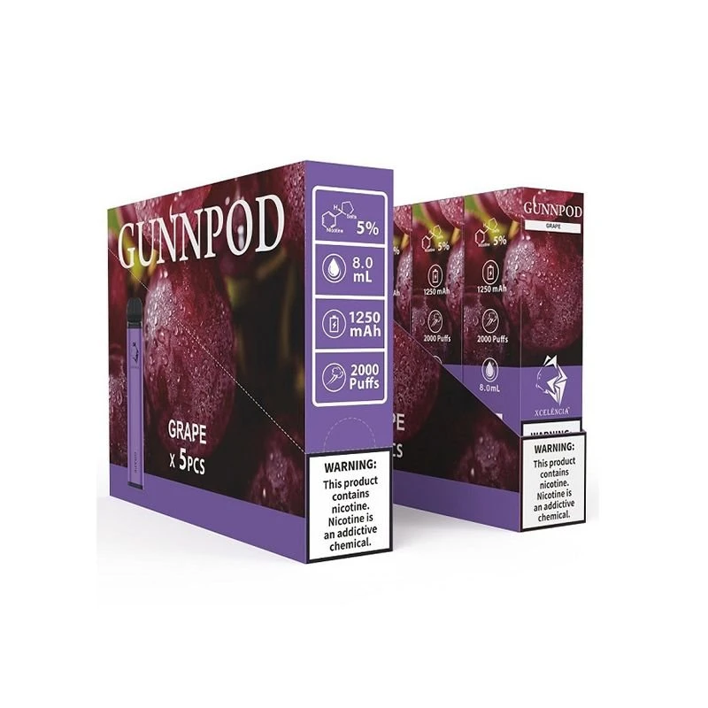 Gunnpod 2000 Puffs vienkartinis Vape