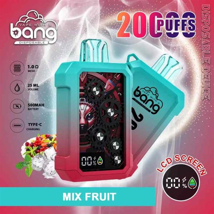 Bang 20000 Puffs spalvotas ekranas Vape