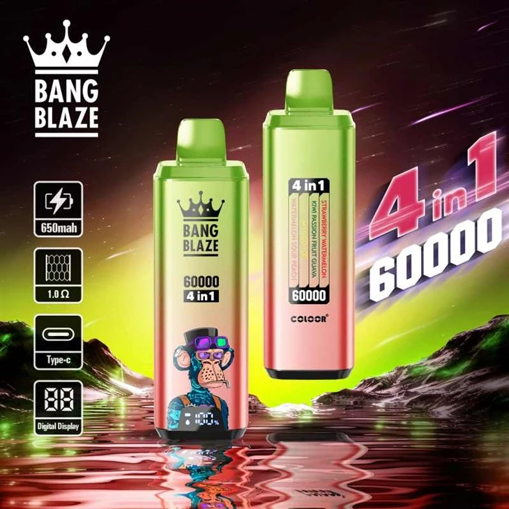 „Bang Blaze 60000 Puffs 4“ iš 1 skonio vape