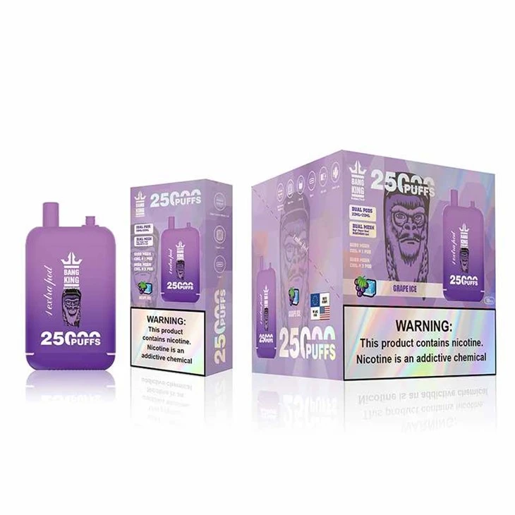 „Bang King 25000 Puffs“ dvigubas bakas
